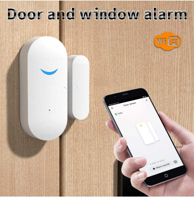 Alarma Inteligenta pentru Ferestre/Usi, ABS, Senzori WiFi, 70 x 31 x 19 mm, Alb, Chris Badzi 369