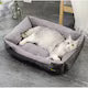 Pat-Saltea Moale si Confortabila pentru Caini/Pisici, Chris Badzi 369®, Ideal: Beagle, Bocker Spaniel, Pudel miniatural, Buldog francez, Shih tzu, Pomeranian, Boston terrier sau Basset hound, Compatibila cu Masina de Spalat la 30 grade,60x45cm
