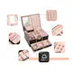 Cutie Bijuterii Chris Badzi 369®, Premium, pentru Ceasuri, Bijuterii, Accesorii, 22, 5 x17 x 12 cm, Oglinda si Inchidere cu Cheie, Multiple Compartimente, 2 Niveluri, Culoare Negru