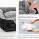 Pat-Saltea Moale si Confortabila pentru Caini/Pisici, Chris Badzi 369®, Ideal: Beagle, Bocker Spaniel, Pudel miniatural, Buldog francez, Shih tzu, Pomeranian, Boston terrier sau Basset hound, Compatibila cu Masina de Spalat la 30 grade,60x45cm
