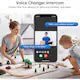 Sonerie Wireless Video, Fara Fir, Chris Badzi 369®, Transmitator video cu vedere nocturna, Cu Camera Video 720P, Microfon Audio Bidirectional, Apel Vocal Si Interfon Video, Microfon bidirectional Distanta 150 Metri, WiFi 2.4Mghz, Alerta Viziuala 3M, Negru