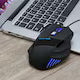 Mouse Gaming, Taste, Wireless 2.4G, Optic Silentios, Design Ergonomic, USB reincarcabil cu baterie litiu de 500mAh, Iluminare RGB, efect LED Breath, pentru Laptop si PC, Negru