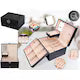 Cutie Bijuterii Chris Badzi 369®, Premium, pentru Ceasuri, Bijuterii, Accesorii, 22, 5 x17 x 12 cm, Oglinda si Inchidere cu Cheie, Multiple Compartimente, 2 Niveluri, Culoare Negru