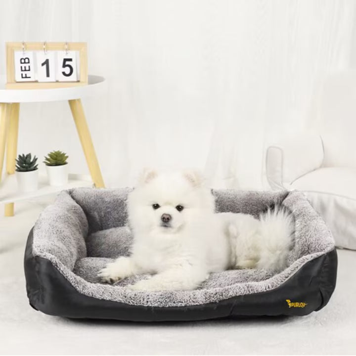 Pat-Saltea Moale si Confortabila pentru Caini/Pisici, Chris Badzi 369®, Ideal: Beagle, Bocker Spaniel, Pudel miniatural, Buldog francez, Shih tzu, Pomeranian, Boston terrier sau Basset hound, Compatibila cu Masina de Spalat la 30 grade,60x45cm