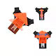 Set de 4 Cleme Unghiulare, Plastic, Strangere Rapida, Rosu, Chris Badzi 369®
