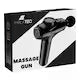 Aparat de Masaj tip Pistol Relax-Ameliorarea Durerilor Musculare/Rigiditate/Durere, Chris Badzi 369®, Ecran Tactil, Autonomie 6 Ore, 12 Capete Schimbabile, 30 Niveluri de Intensitate a Masajului, Design Ergonomic, Include Geanta pentru Transport, Negru