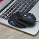 Mouse Gaming, Taste, Wireless 2.4G, Optic Silentios, Design Ergonomic, USB reincarcabil cu baterie litiu de 500mAh, Iluminare RGB, efect LED Breath, pentru Laptop si PC, Negru