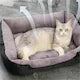 Pat-Saltea Moale si Confortabila pentru Caini/Pisici, Chris Badzi 369®, Ideal: Beagle, Bocker Spaniel, Pudel miniatural, Buldog francez, Shih tzu, Pomeranian, Boston terrier sau Basset hound, Compatibila cu Masina de Spalat la 30 grade,60x45cm